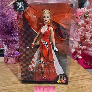 NEW! 2008 PINK LABEL 5OTH ANNIVERSARY RED CORVETTE BARBIE!
